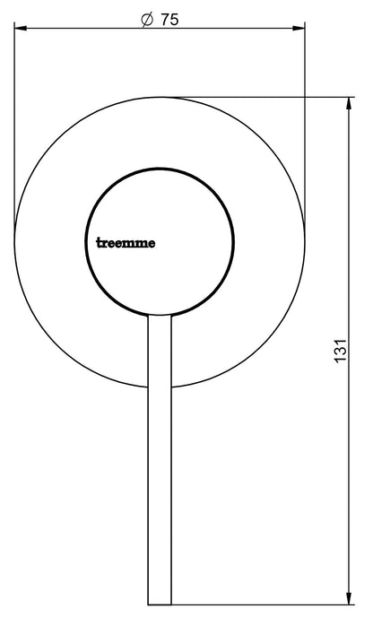 Rubinetterie Treemme UP+ Miscelatore Monocomando Remoto Lavabo Doccia Incasso Senza Piastra Materiale Ottone Finitura Cromata