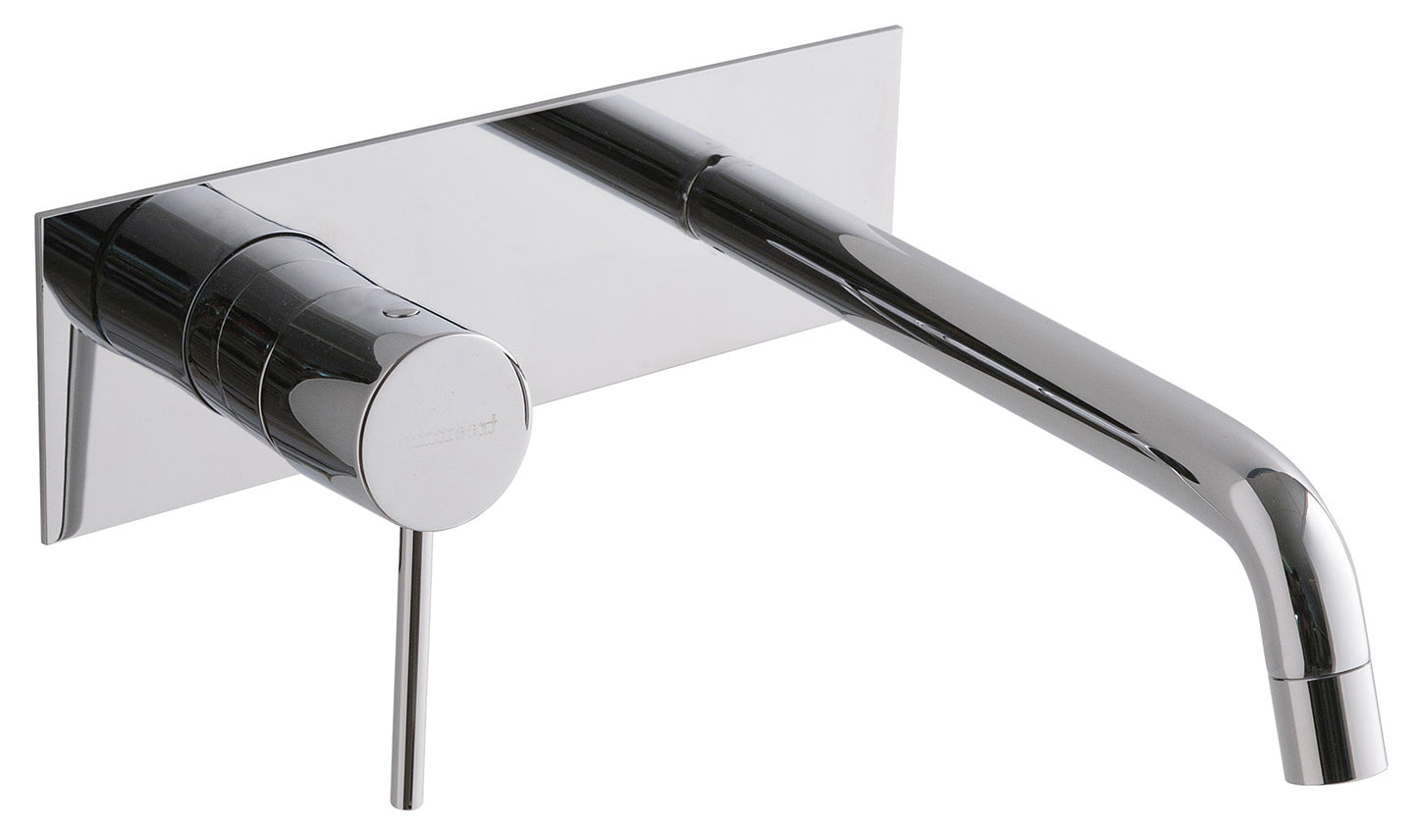 Rubinetterie Treemme Up+ Miscelatore Lavabo 173 Incasso Muro Con Piastra Monocomando 1 Leva Parte Interna Esterna Incluse 2 Fori Materiale Ottone Finitura Cromato Stile Moderno Lunghezza 182 mm