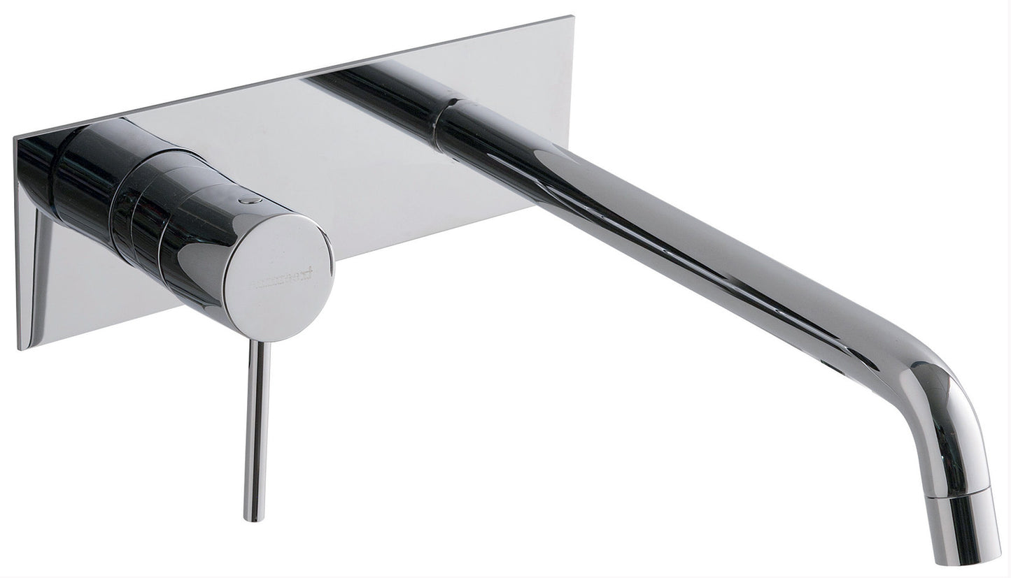 Rubinetterie Treemme Up+ Miscelatore Lavabo 223 Incasso Muro Con Piastra Monocomando 1 Leva Parte Interna Esterna Incluse 2 Fori Materiale Ottone Finitura Cromato Stile Moderno Lunghezza 232 mm