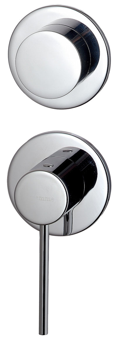 Rubinetterie Treemme UP+ Miscelatore Monocomando Doccia Incasso Con Deviatore 2 Uscite Senza Piastra Materiale Ottone Finitura Cromata