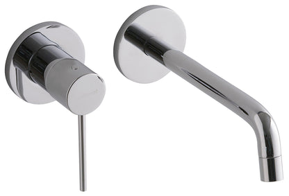 Rubinetterie Treemme Up+ Miscelatore Lavabo 176 Incasso Muro Senza Piastra Monocomando 1 Leva Parte Interna Esterna Incluse 2 Fori Materiale Ottone Finitura Cromato Stile Moderno Lunghezza 185 mm