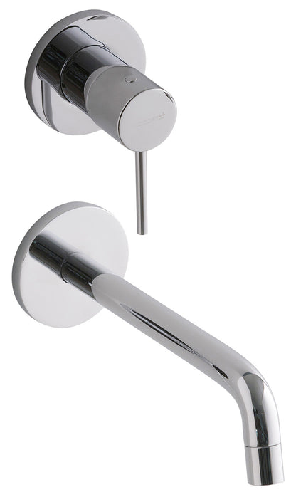 Rubinetterie Treemme Up+ Miscelatore Lavabo 175 Incasso Muro Senza Piastra Posizione Verticale Monocomando 1 Leva Parte Interna Esterna Incluse 2 Fori Materiale Ottone Finitura Cromato Stile Moderno Lunghezza 184 mm