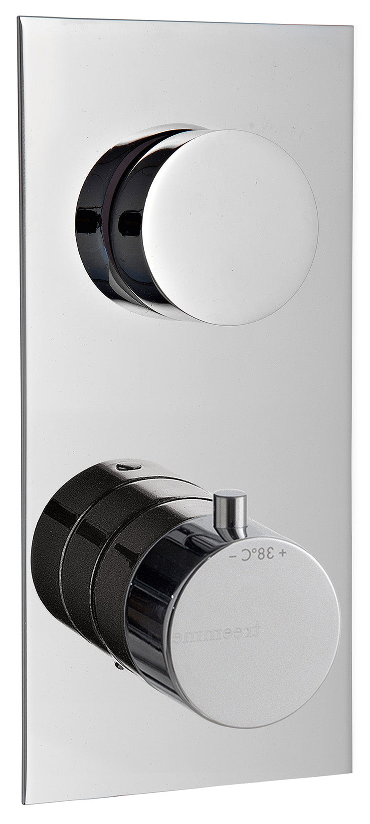 Rubinetterie Treemme UP+ Miscelatore Termostatico Doccia Incasso Muro Con Deviatore A 2 Uscite Materiale Ottone Finitura Cromata