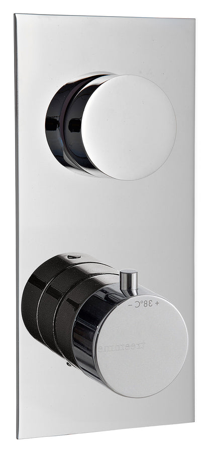 Rubinetterie Treemme UP+ Miscelatore Termostatico Doccia Incasso Muro Con Deviatore A 3 Uscite Materiale Ottone Finitura Cromata