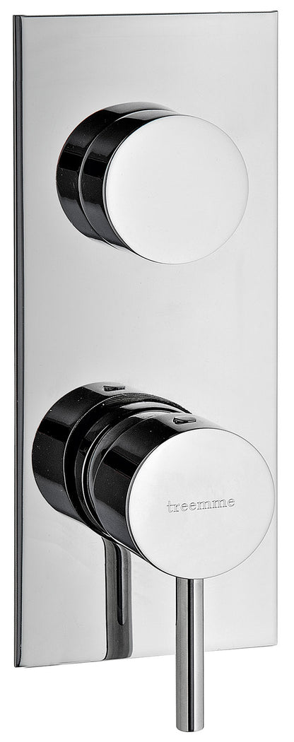 Rubinetterie Treemme X-CHANGE_mono Miscelatore Monocomando Doccia Incasso Con Deviatore 2 Uscite Materiale Ottone Finitura Cromata