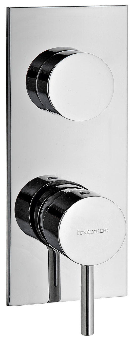 Rubinetterie Treemme X-CHANGE_mono Miscelatore Monocomando Doccia Incasso Con Deviatore 3 Uscite Materiale Ottone Finitura Cromata