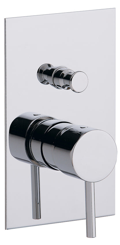 Rubinetterie Treemme X-CHANGE_mono Miscelatore Monocomando Vasca / Doccia Incasso Con Deviatore a 2 Vie Materiale Ottone Finitura Cromata