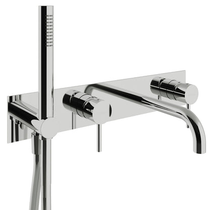 Rubinetterie Treemme X-CHANGE_mono Miscelatore Monocomando Vasca / Doccia Incasso Parete Con Doccetta In Metallo Materiale Ottone Finitura Cromata
