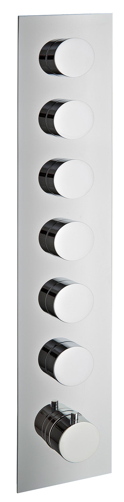 Rubinetterie Treemme X-Change XR Miscelatore Doccia 6 Uscite Termostatico Incasso A Muro Parte Interna e Esterna Incluse Materiale Ottone Finitura Cromata 7 Fori Monocomando 1 Leva Stile Moderno Con Piastra