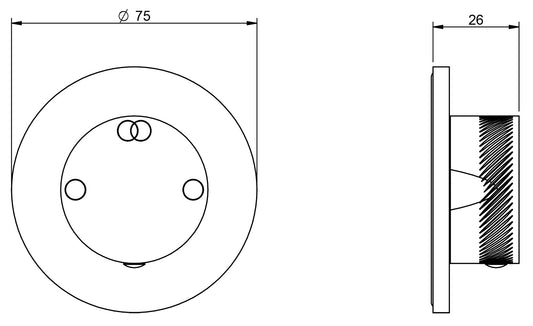 Rubinetterie Treemme X-CHANGE XR Rubinetto D'Arresto Deviatore Incasso 2 Uscite Monoforo Installazione Parete Materiale Ottone Finitura Cromata Parte Interna Esterna Incluse