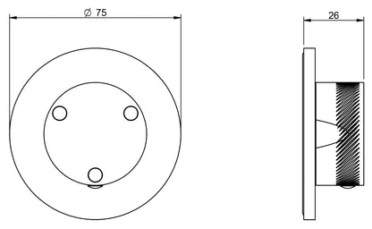 Rubinetterie Treemme X-CHANGE XR Rubinetto D'Arresto Deviatore Incasso 3 Uscite Monoforo Installazione Parete Materiale Ottone Finitura Cromata Parte Interna Esterna Incluse