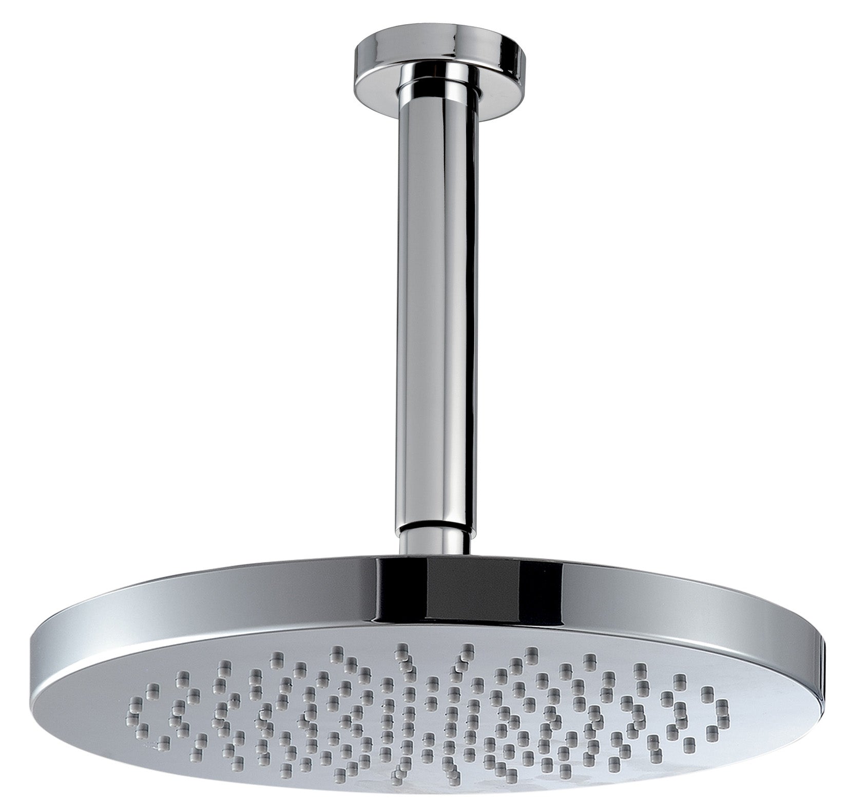 Rubinetterie Treemme 3M Zip IT 6592 CC ZZ ZZ Soffione Doccia A Soffitto Tondo In ABS Ø250 mm Anticalcare Con Braccio Doccia 200 mm Materiale Ottone Finitura Cromata Portata Acqua 9 Litri Al Minuto