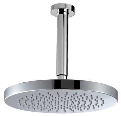 Rubinetterie Treemme 3M Zip IT 6592 CC ZZ ZZ Soffione Doccia A Soffitto Tondo In ABS Ø250 mm Anticalcare Con Braccio Doccia 200 mm Materiale Ottone Finitura Cromata Portata Acqua 9 Litri Al Minuto