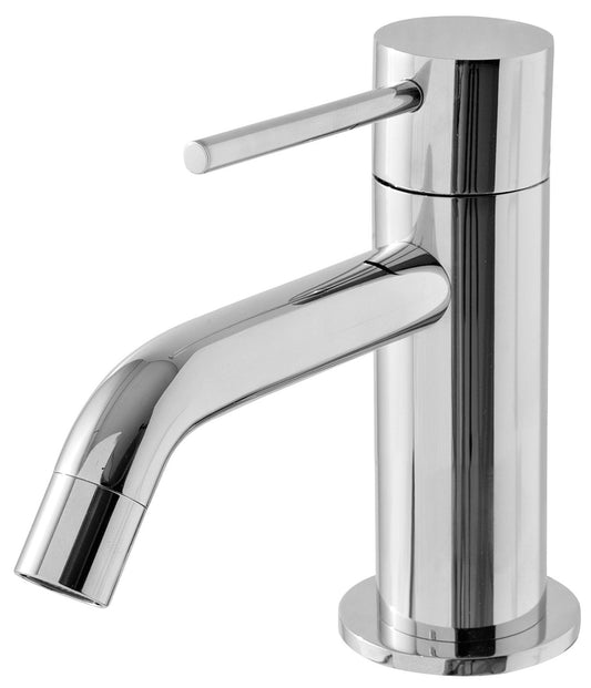 Rubinetterie Treemme Up+ Rubinetto Lavabo Solo Acqua Fredda Appoggio Monocomando 1 Leva Monoforo Materiale Ottone Finitura Cromato Stile Moderno Altezza 134 mm Lunghezza 129 mm