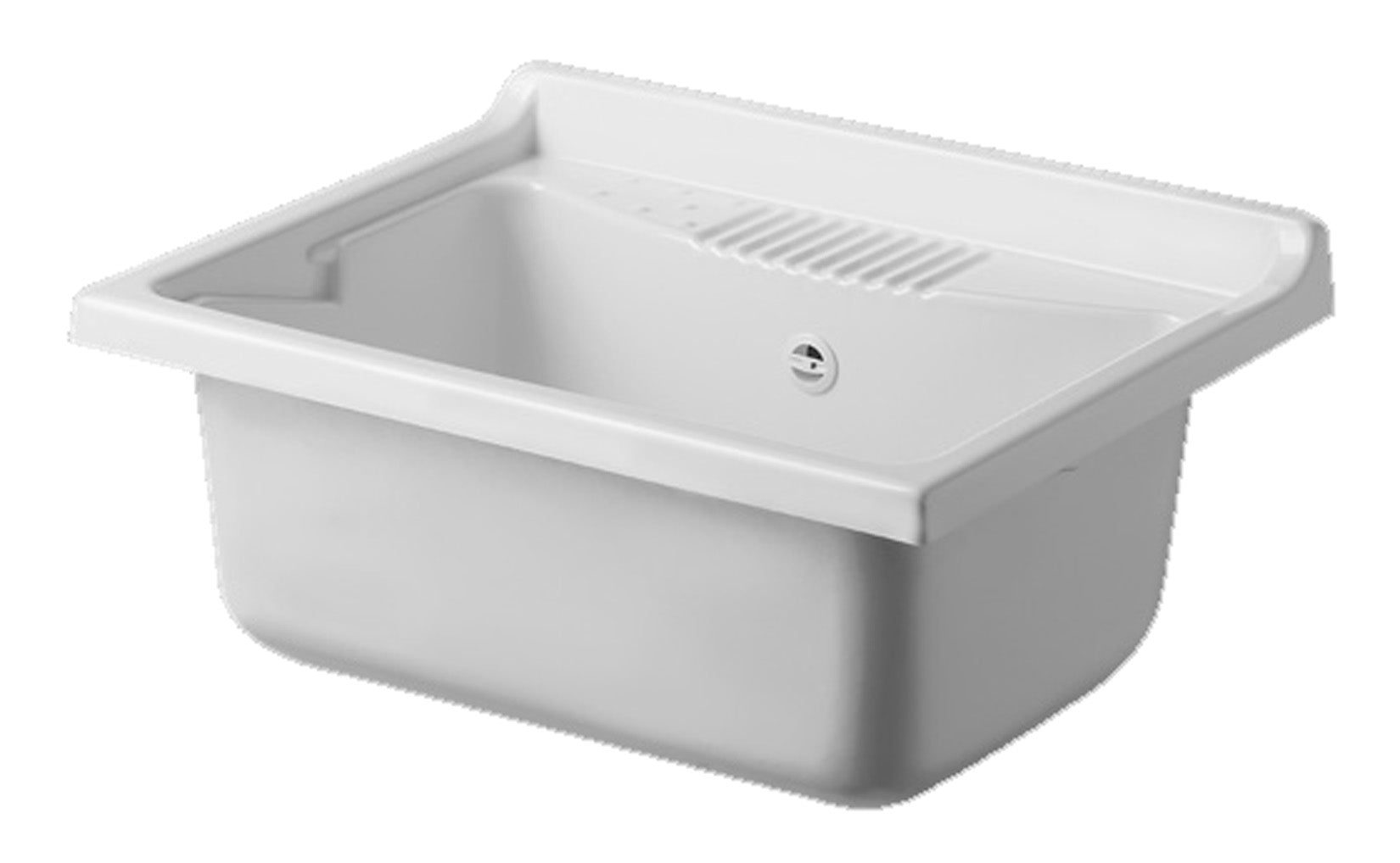 Negrari Classica Lavatoio Montato Misura 60x45 L60 P45 H85 cm Colore Bianco Base Mobile Nobilitato Idrofugo Vasca Polipropilene Asse Pino Verniciato Piedini Regolabili Cerniere Ante Chiusura Rallentata Sportelli Arrotondati Maniglie Piedini Cromati