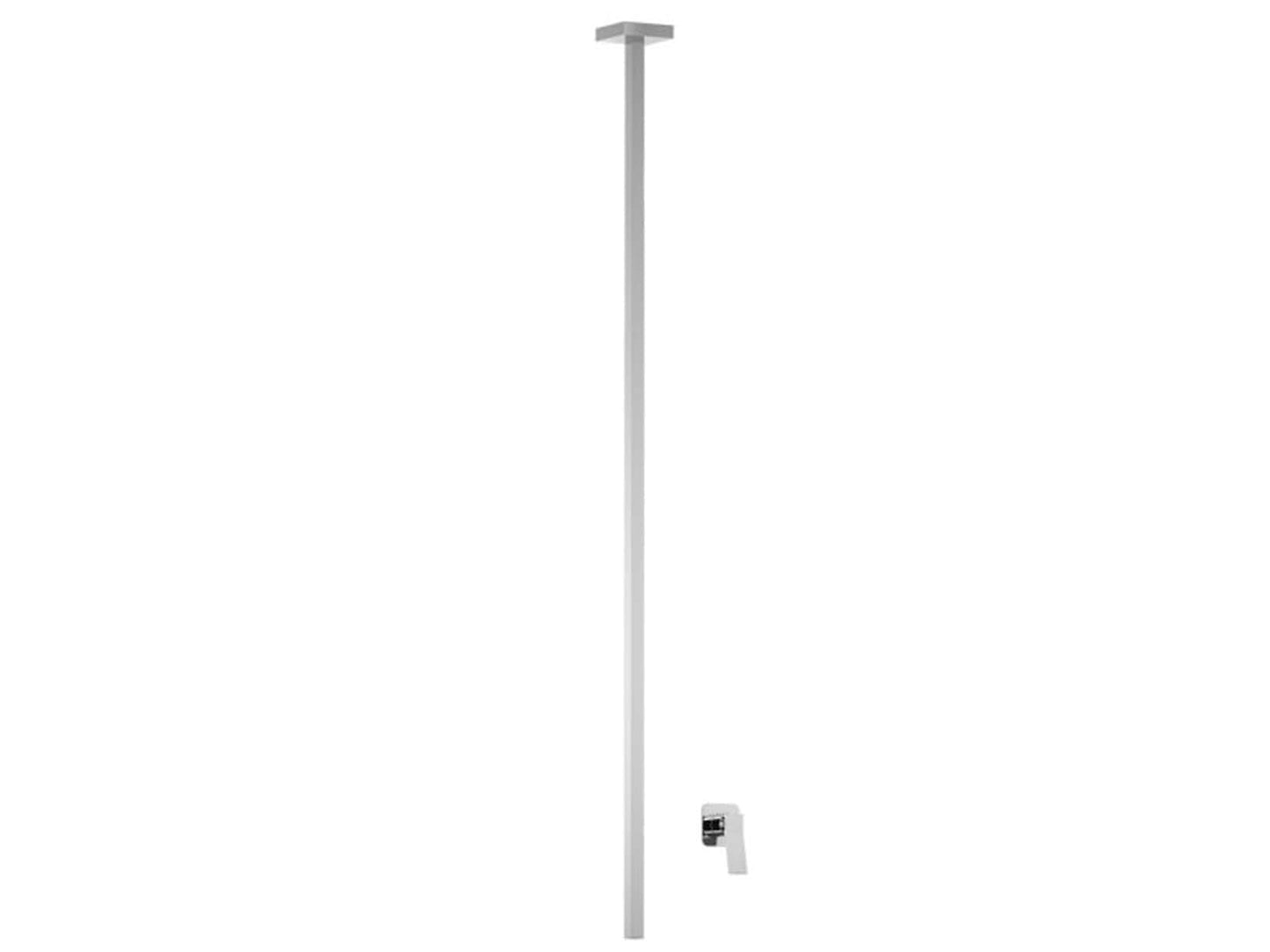 Miscelatore bocca da soffitto alimentata con comando remoto incluso marca IB rubinetti modello Wave rubinetteria classica rubinetto ottone cromato fontana finitura rivenditore autorizzato campania arredamento garanzia 10 anni azienda made in italy