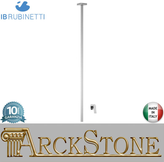 Miscelatore bocca da soffitto alimentata con comando remoto incluso marca IB rubinetti modello Wave rubinetteria classica rubinetto ottone cromato fontana finitura rivenditore autorizzato campania arredamento garanzia 10 anni azienda made in italy