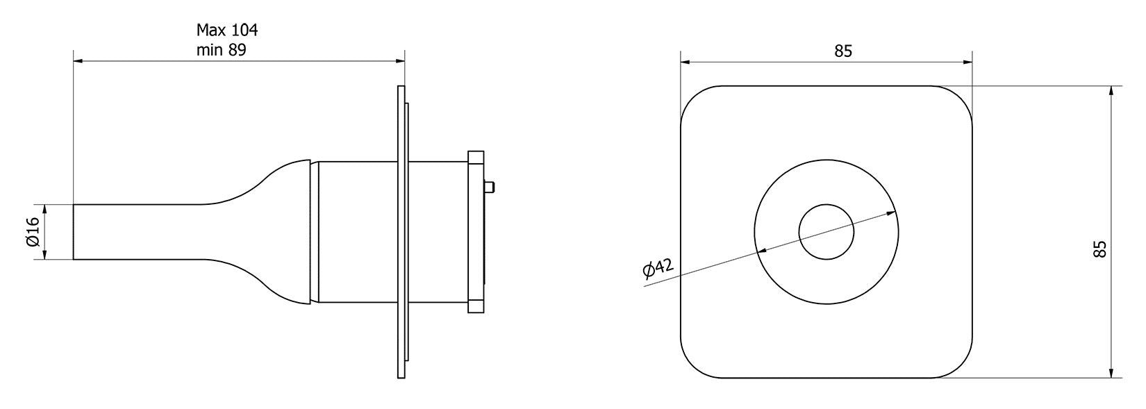 Miscelatore doccia ad incasso a una via completo marca IB rubinetti modello Batlò rubinetteria ottone cromato bagno