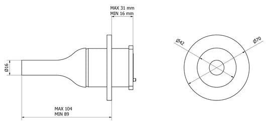 We Are Ib Rubinetti Batlò EBI305CC Miscelatore Monocomando Doccia Incasso Muro Meccanico 1 Uscita Monoforo 1 Manopola 1 Anello Tondo Materiale Ottone Finitura Cromata Completo Parte Interna Esterna Incluse