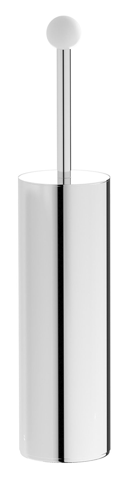 Porta scopino da appoggio Ø80Xh390 mm marca IB rubinetti modello Belmondo finitura ottone cromato rivenditore autorizzato parete accessori bagno arredamento campania garanzia 10 anni azienda certificata made in italy