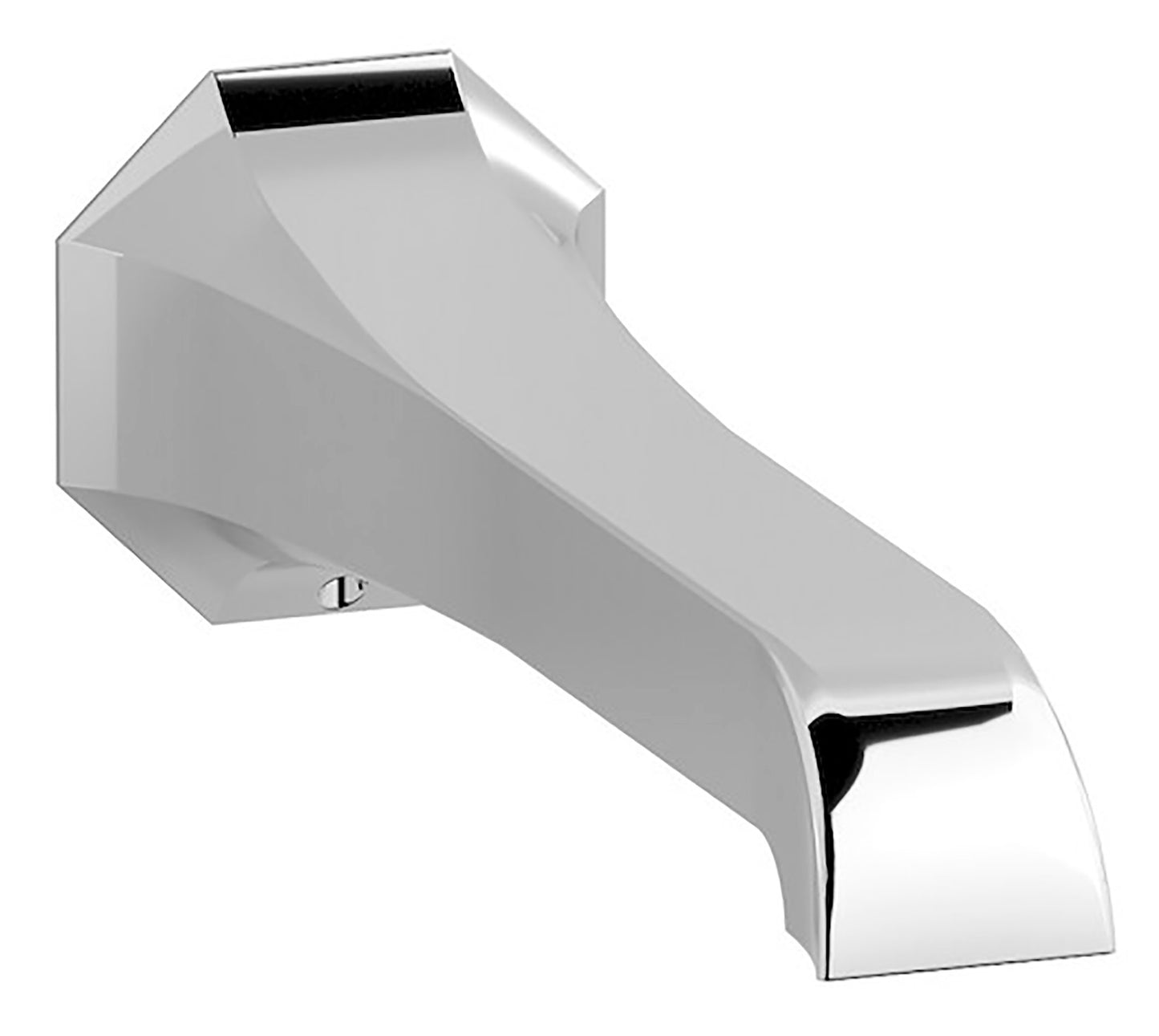 We Are Ib Rubinetti Belmondo BT327CC Bocca a Muro Per Vasca Lunghezza 200 mm Erogazione Uscita Acqua a Getto Installazione Parete Materiale Ottone Finitura Cromata Stile Moderno Monoforo