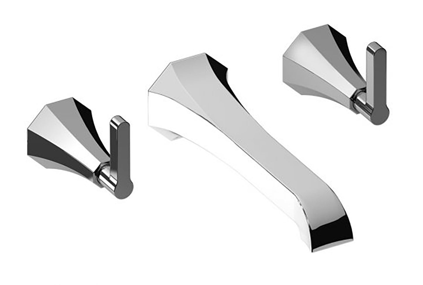 Miscelatore lavabo a parete marca IB rubinetti modello Belmondo Elle rubinetteria rubinetto ottone cromato bagno Rivenditore Autorizzato Campania Arredamento Arredo Finitura Cromo Fontana garanzia 10 anni italy