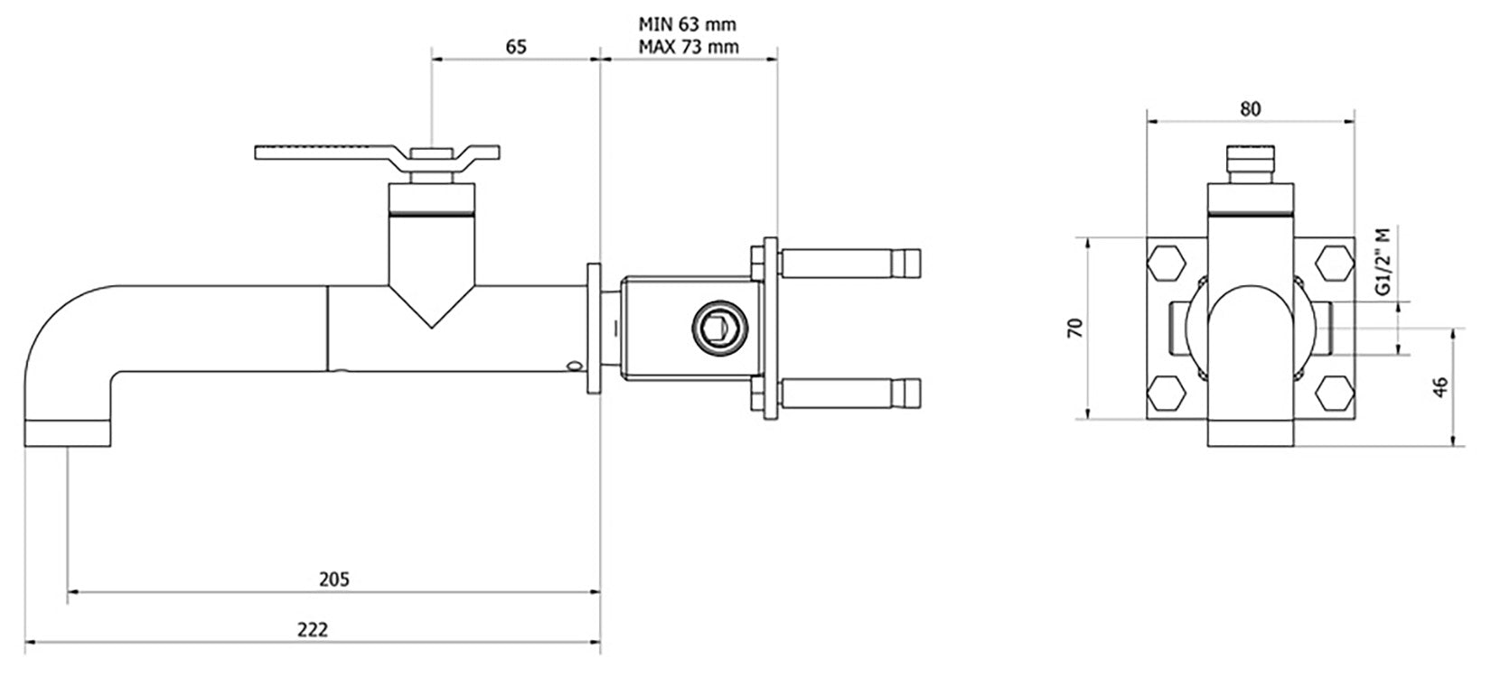 Miscelatore lavabo marca IB Rubinetti modello Bold Lever Flat finitura ottone cromato parete incasso monoforo leva piatta muro rubinetto rubinetteria acqua fontana cromo mix completo piletta scarico click-clack rivenditore campania napoli garanzia 10 anni