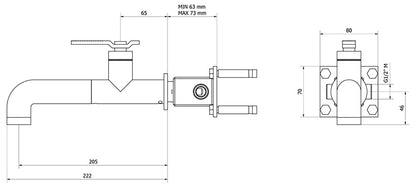 Miscelatore lavabo marca IB Rubinetti modello Bold Lever Flat finitura ottone cromato parete incasso monoforo leva piatta muro rubinetto rubinetteria acqua fontana cromo mix completo piletta scarico click-clack rivenditore campania napoli garanzia 10 anni
