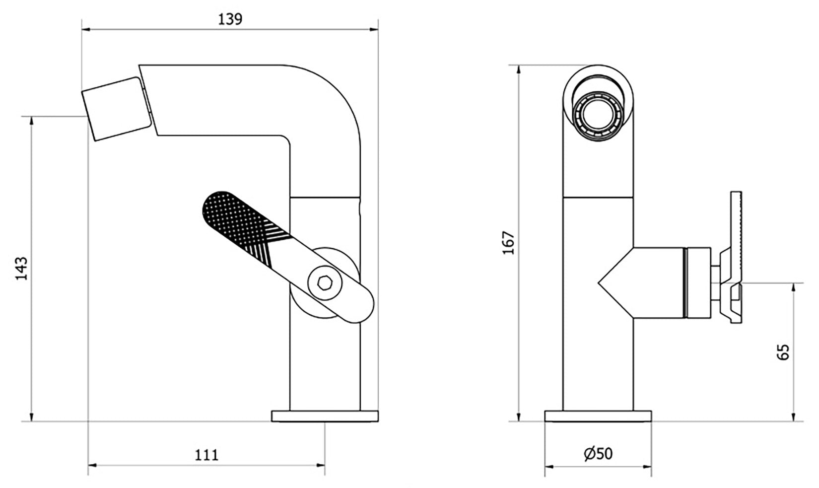 Miscelatore bidet marca IB Rubinetti modello Bold Lever Flat finitura ottone cromato appoggio monoforo leva piatta rubinetto rubinetteria fontana mix completo piletta scarico click-clack rivenditore autorizzato campania napoli garanzia 10 anni qualità