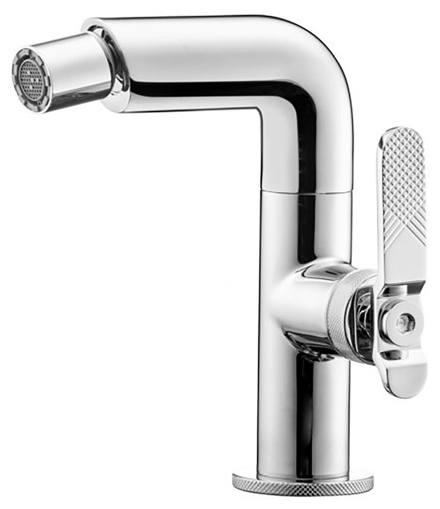 Miscelatore bidet marca IB Rubinetti modello Bold Lever Flat finitura ottone cromato appoggio monoforo leva piatta rubinetto rubinetteria fontana mix completo piletta scarico click-clack rivenditore autorizzato campania napoli garanzia 10 anni qualità