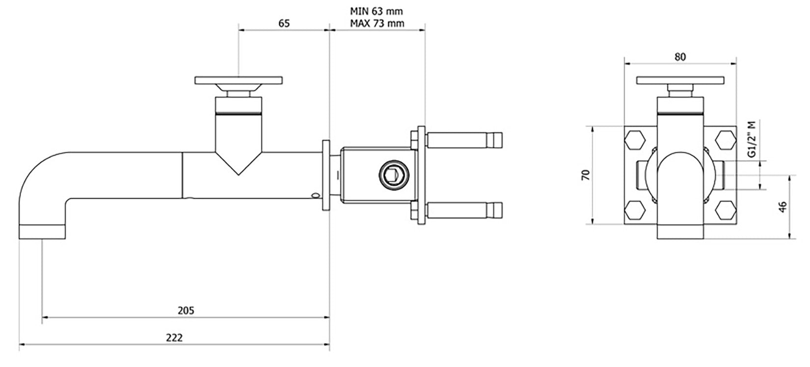 Miscelatore lavabo marca IB Rubinetti modello Bold Round finitura ottone cromato parete monoforo completo leva tonda muro piletta scarico click-clack rubinetto rubinetteria fontana bagno mix cromo rivenditore campania napoli garanzia 10 anni made in italy
