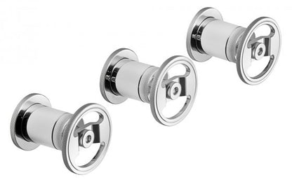 Rubinetti arresto marca IB Rubinetti modello Bold Round finitura ottone cromato parete leva tonda due vie incasso muro rubinetteria mix deviatore arredo bagno home acqua casa rivenditore autorizzato campania napoli garanzia 10 anni qualità made in italy