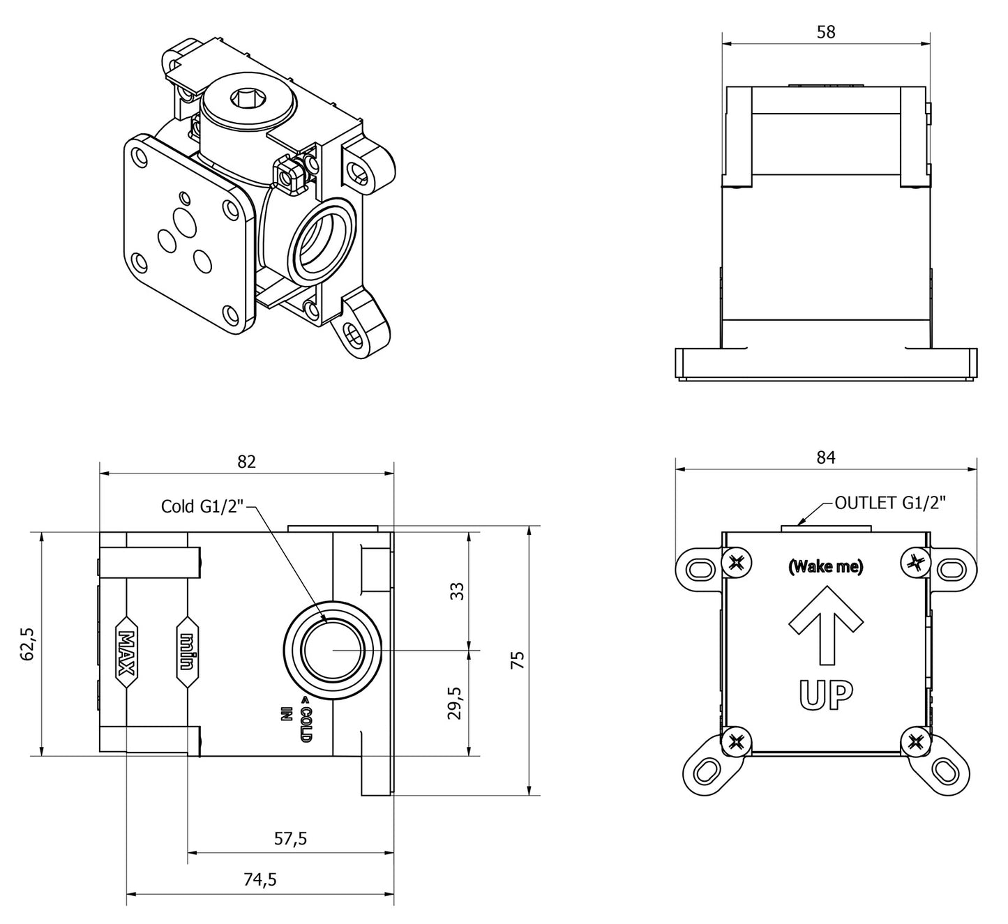 Miscelatore doccia incasso una via completo marca IB rubinetti modello MilanoTorino rubinetteria rubinetto ottone cromato bagno fontana finitura cromo rivenditore autorizzato campania arredamento qualità made in italy azienda certificata garanzia 10 anni