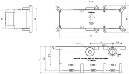 Miscelatore doccia incasso tre vie con kit doccia integrato nella placca marca IB rubinetti modello Batlò rubinetteria ottone cromato bagno