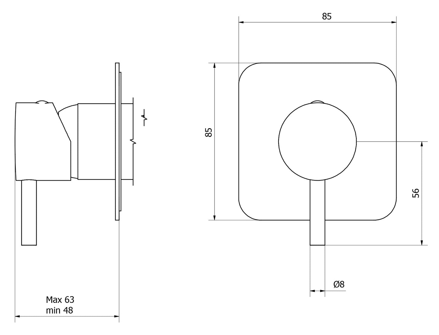 Miscelatore doccia incasso una via completo marca IB rubinetti modello MilanoTorino rubinetteria rubinetto ottone cromato bagno fontana finitura cromo rivenditore autorizzato campania arredamento qualità made in italy azienda certificata garanzia 10 anni