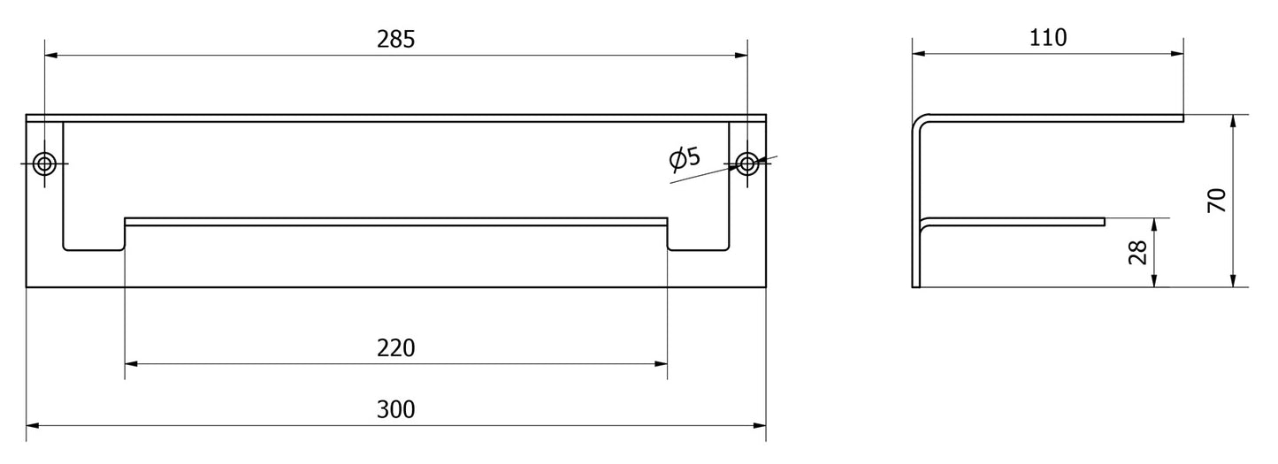 We Are Ib Officina OF015CC Mensola Porta Oggetti Per Bagno Lunghezza 300 mm Profondità 110 mm Altezza 70 mm Installazione Parete Materiale Ottone Finitura Cromata Stile Moderno