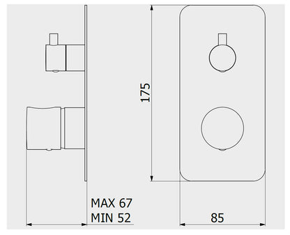 Miscelatore doccia incasso tre vie completo marca IB rubinetti modello OnlyOne rubinetteria rubinetto ottone cromato bagno fontana finitura cromo rivenditore autorizzato campania arredamento qualità garanzia 10 anni made in italy azienda certificata