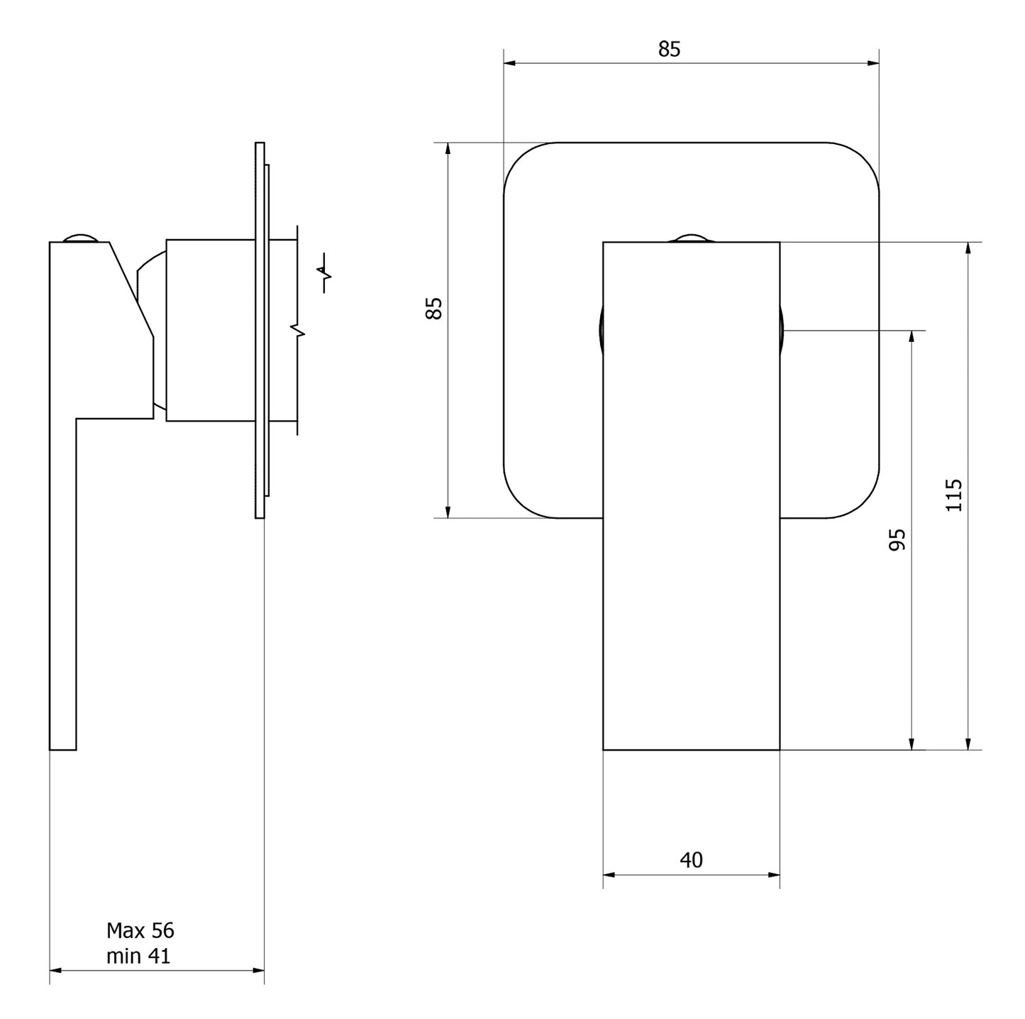 Miscelatore doccia incasso una via completo marca IB rubinetti modello Rubacuori rubinetteria rubinetto ottone cromato fontana finitura cromo rivenditore autorizzato qualità campania arredamento garanzia 10 anni azienda certificata made in italy