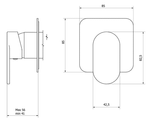 Miscelatore doccia incasso una via completo marca IB rubinetti modello SuperBox rubinetteria rubinetto ottone cromato fontana finitura cromo rivenditore autorizzato campania arredamento qualità  garanzia 10 anni azienda certificata made in italy