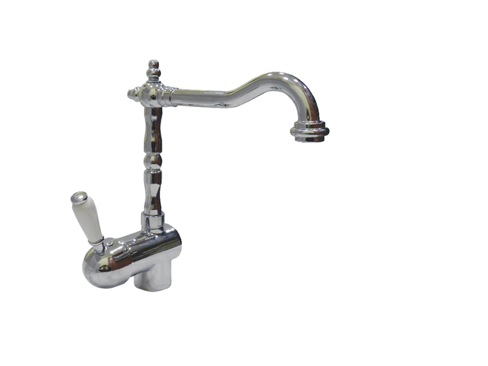 Monoforo Miscelatore Lavabo Senza Scarico con Vitone Ceramico Duemmeggi Oxford Ottone Finitura Cromata Lunghezza 195 mm Altezza 260 mm Made in Italy Garanzia 5 Anni