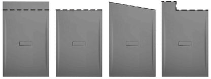 Novellini Custom Piatto Doccia Dimensione 120x70 Altezza Spessore 3,5 cm Colore Grigio Installazione Appoggio Filo Pavimento Sagomabile Superficie Liscia Materiale Metacrilato Compreso Piletta Scarico e Copri Piletta