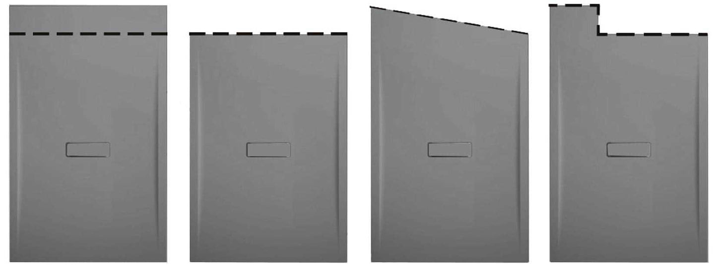 Novellini Custom Piatto Doccia Dimensione 120x90 Altezza Spessore 3,5 cm Colore Grigio Installazione Appoggio Filo Pavimento Sagomabile Superficie Liscia Materiale Metacrilato Compreso Piletta Scarico e Copri Piletta