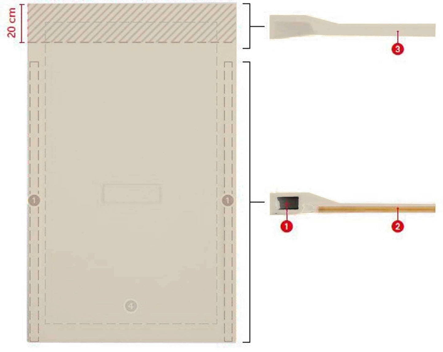 Novellini Custom Piatto Doccia Dimensione 140x90 Altezza Spessore 3,5 cm Colore Beige Installazione Appoggio Filo Pavimento Sagomabile Superficie Liscia Materiale Metacrilato Compreso Piletta Scarico e Copri Piletta