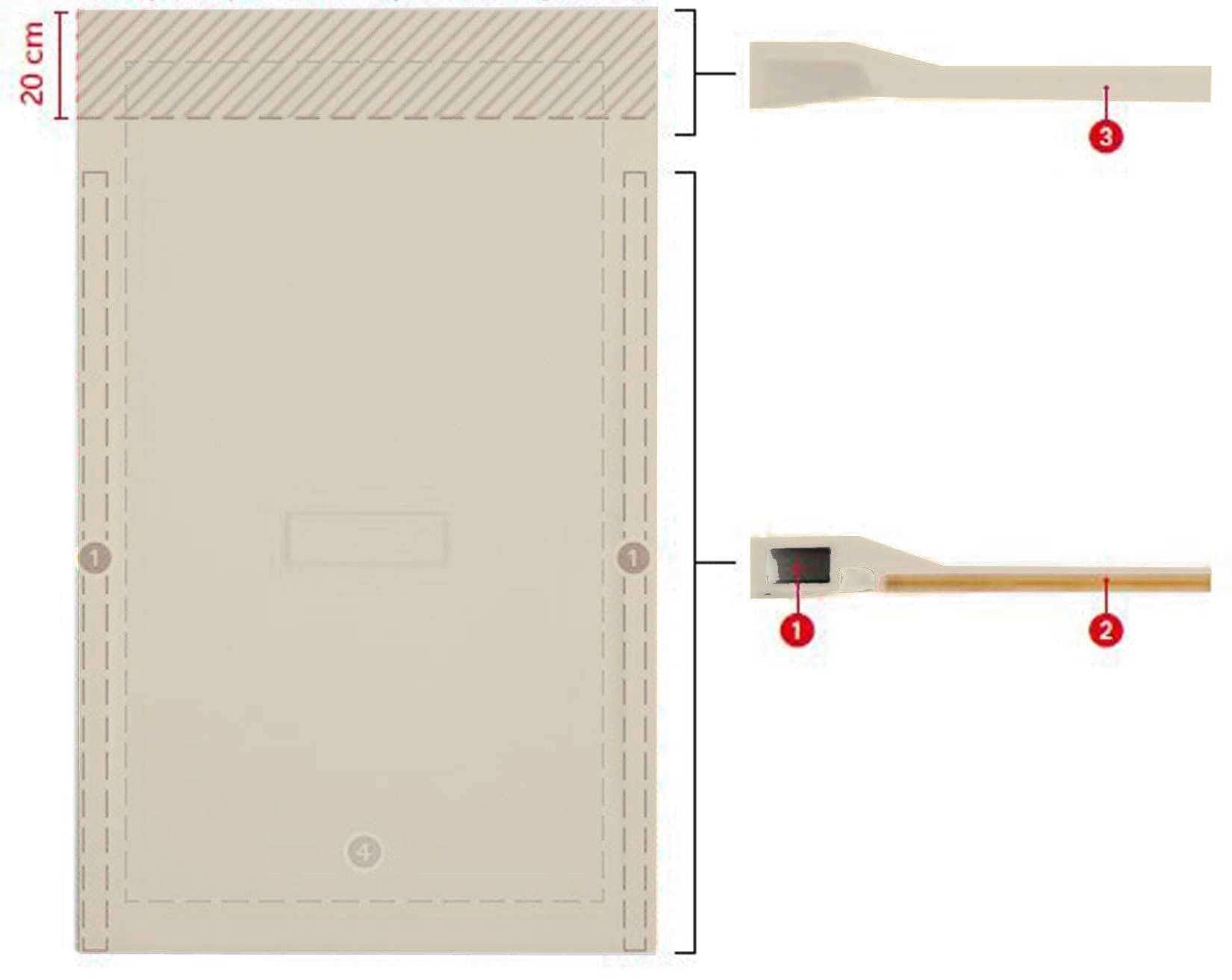 Novellini Custom Piatto Doccia Dimensione 160x70 Altezza Spessore 3,5 cm Colore Beige Installazione Appoggio Filo Pavimento Sagomabile Superficie Liscia Materiale Metacrilato Compreso Piletta Scarico e Copri Piletta