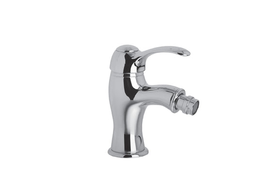 Miscelatore Bidet con Piletta Scarico Automatico 1" 1/4" Duemmeggi Zeta Appoggio Monoforo 1 Foro Monocomando 1 Leva Manopola Materiale Ottone Finitura Cromata Stile Classico Made in Italy Garanzia 5 Anni