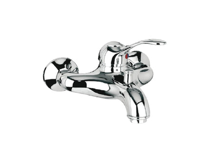 Miscelatore Vasca Esterno Con Duplex E Set Doccia Duemmeggi Zeta Doccetta Parete Muro 3 Fori 1 Leva Manopola Monocomando Stile Classico Ottone Finitura Cromata Made in Italy Garanzia 5 Anni