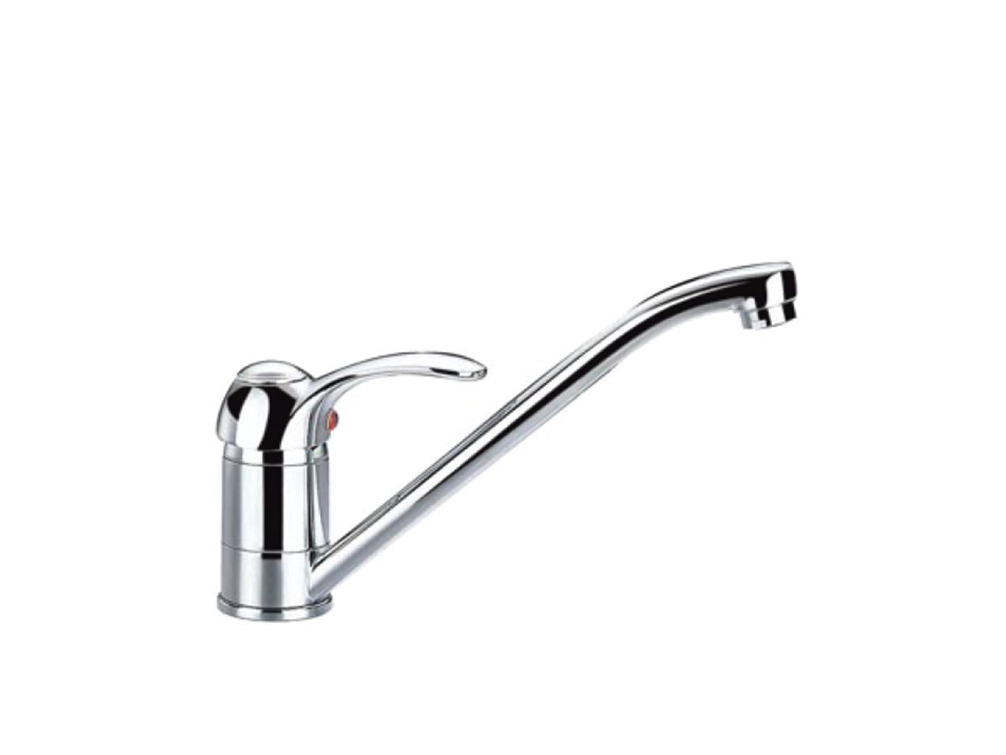 Miscelatore Lavello Monoforo Canna Snodata Fusa Duemmeggi Zeta Ottone Finitura Cromata Made in Italy Garanzia 5 Anni